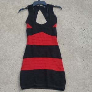 Guess Dress Black and Red